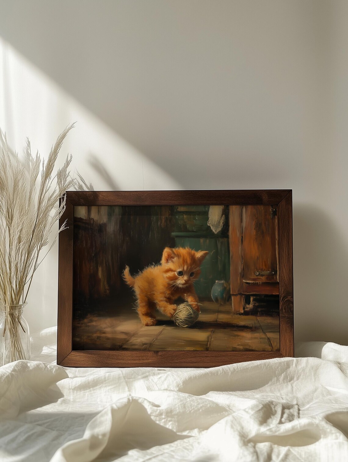 Orange Cat Decor, Pet Portraits Art Print - Image 9