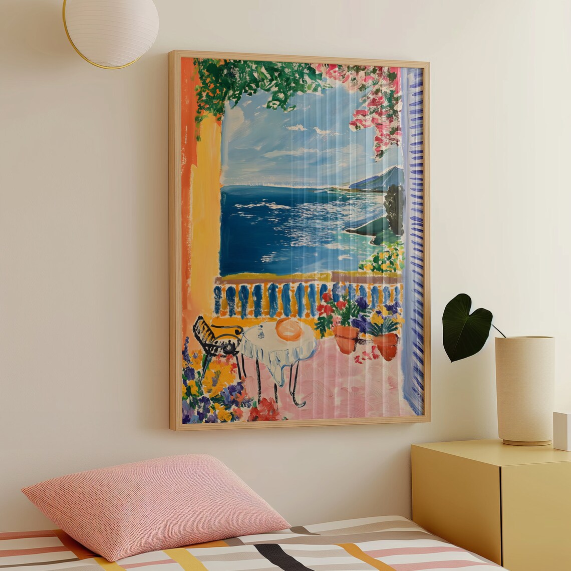 Henri Matisse Style Seaside Terrace Coffee Sparkling Sea Poster - Image 5