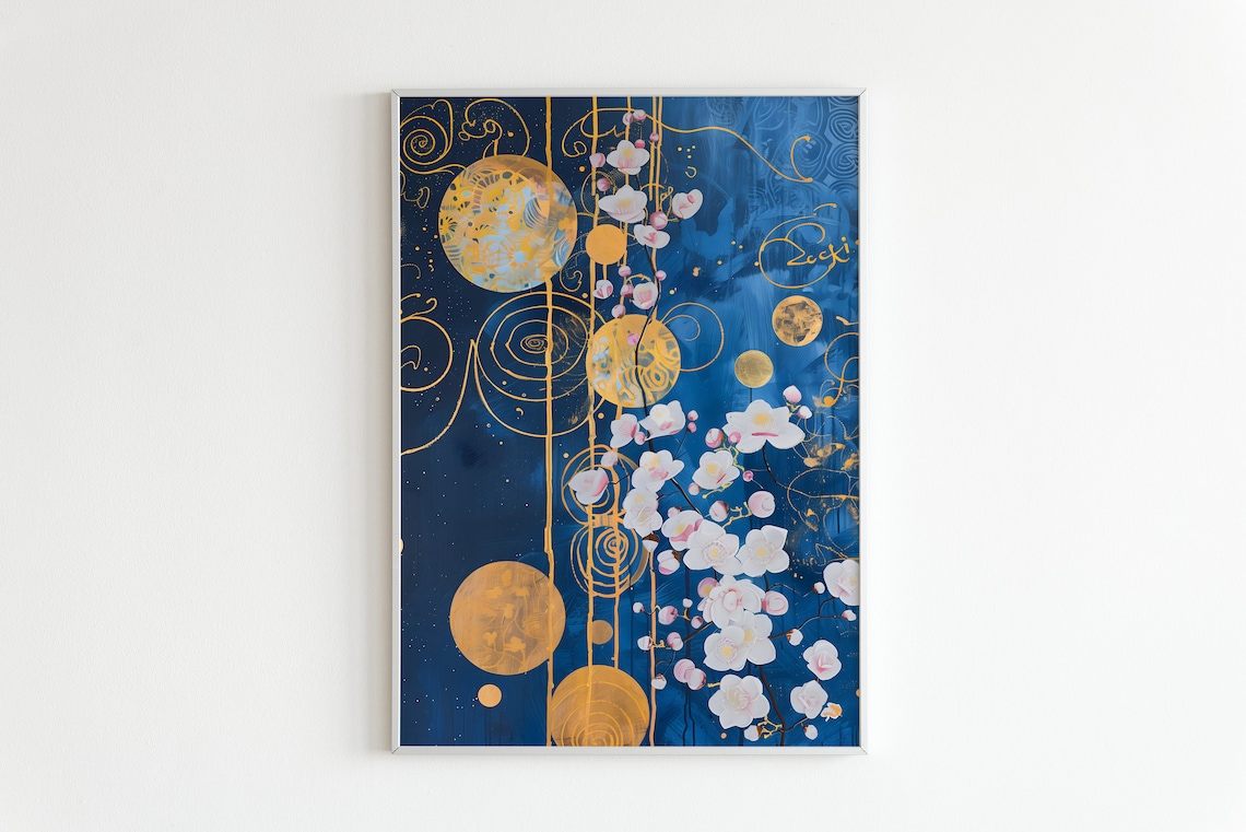 Hilma Af Klint Flower Oil Painting Vintage Art Print