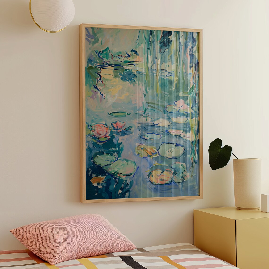 Water Lilies Painting Poster, Monet-Inspired Art Print - Image 5