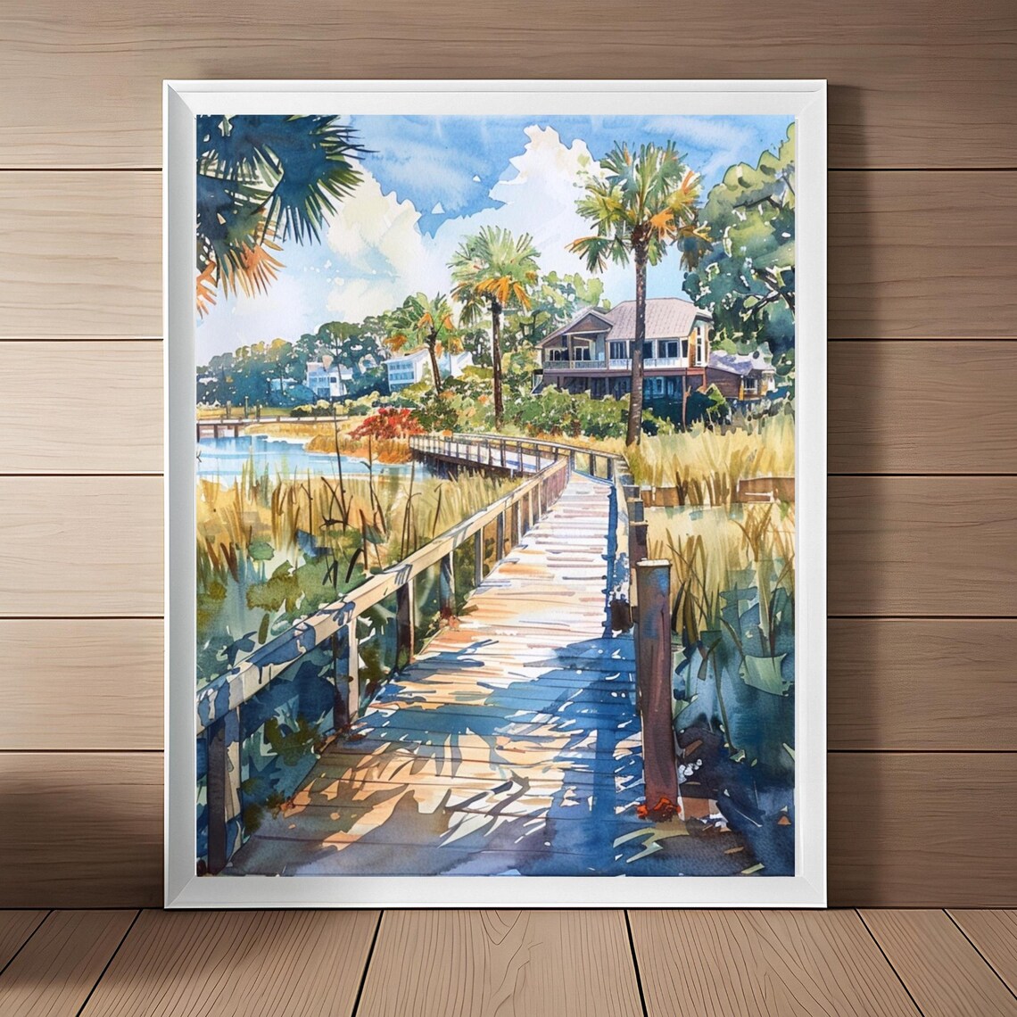 Hilton Island South Carolina Coastal Marsh Art Print