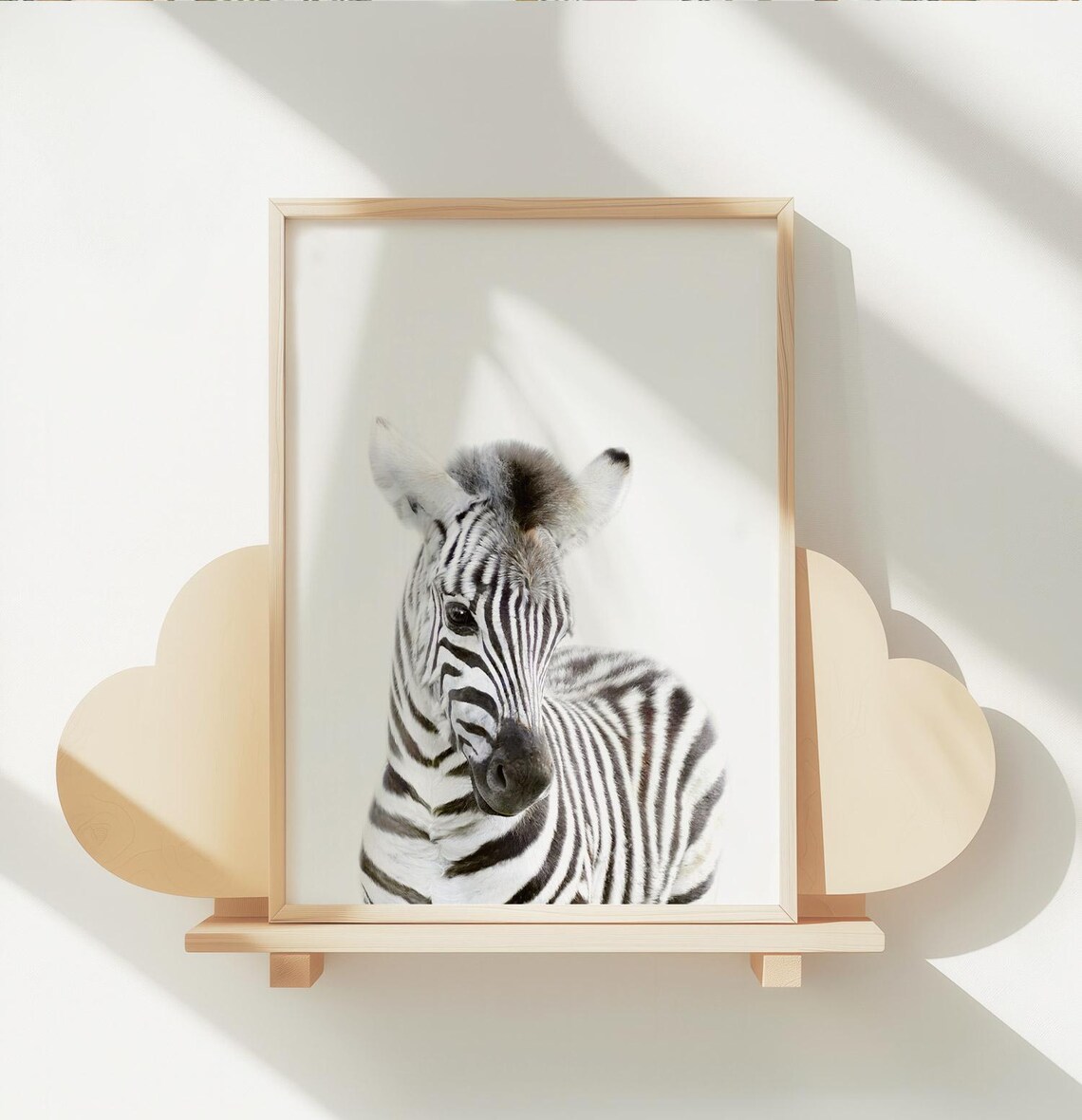 Baby Zebra Nursery Art Print, Kids Room Decor