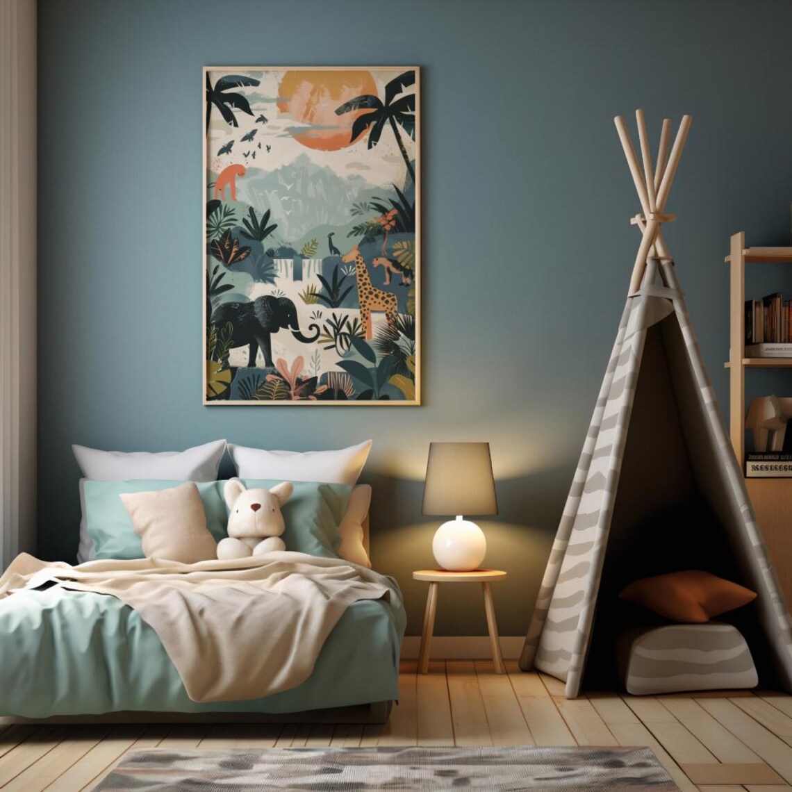 Vintage Animal Poster, Neutral Safari Theme - Image 2