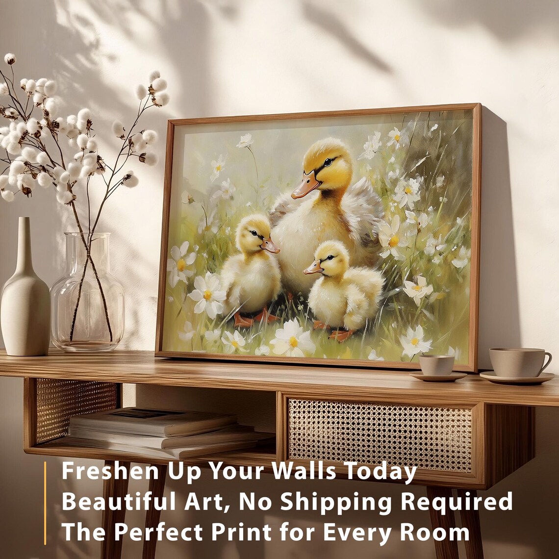 Easter Ducklings Print, Cute Spring Nursery Decor - Image 4