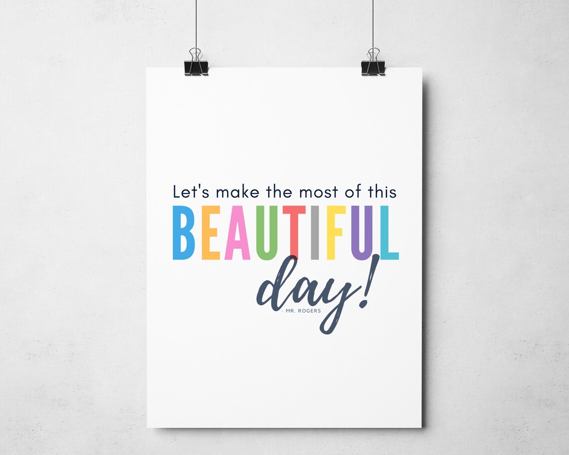 Mr Rogers Quote, Classroom Inspirational Art Print - Image 4