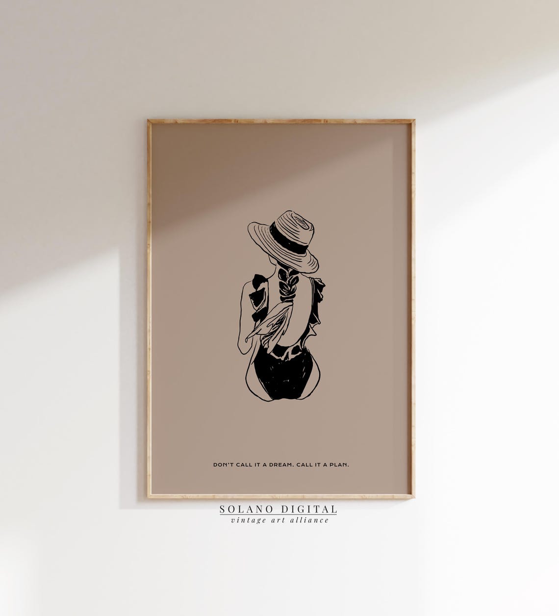 Don't Call It a Dream Call It a Plan Beach Girl Motivational Poster