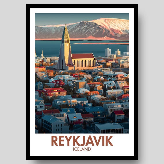 Reykjavik Iceland Wall Art Print