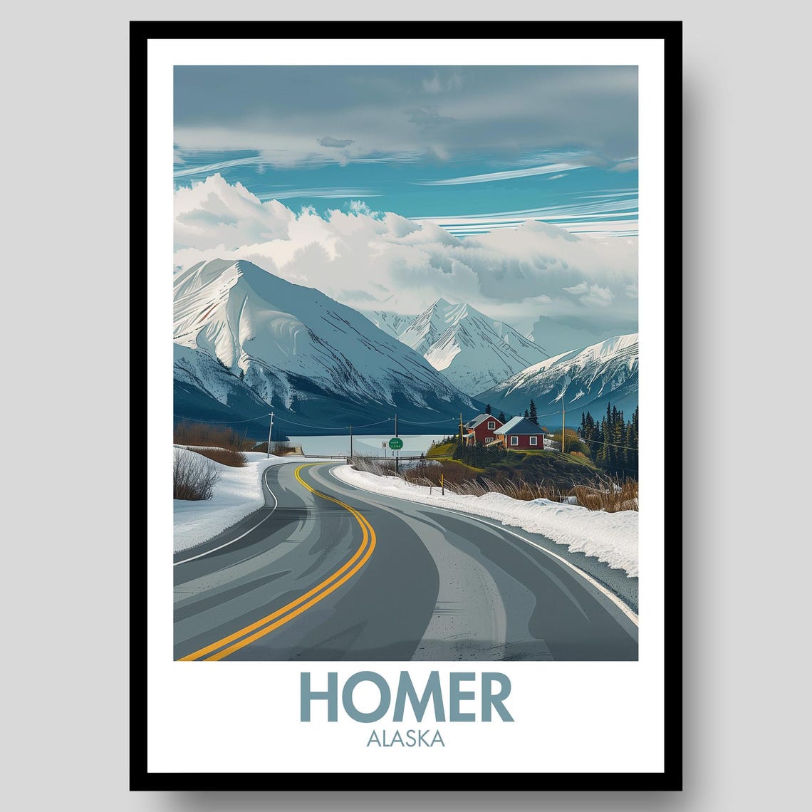 Homer Alaska Poster Print
