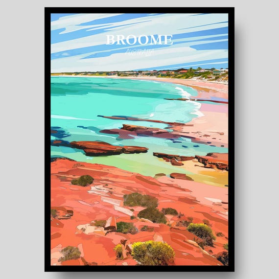Broome Poster Australia Western Australian Wall Art Perth