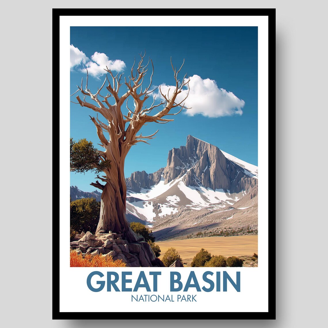 Great Basin National Park Poster, Nevada Travel Poster