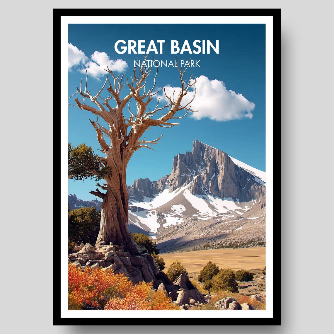 Great Basin National Park Nevada Mountain Bristlecone Pine Poster