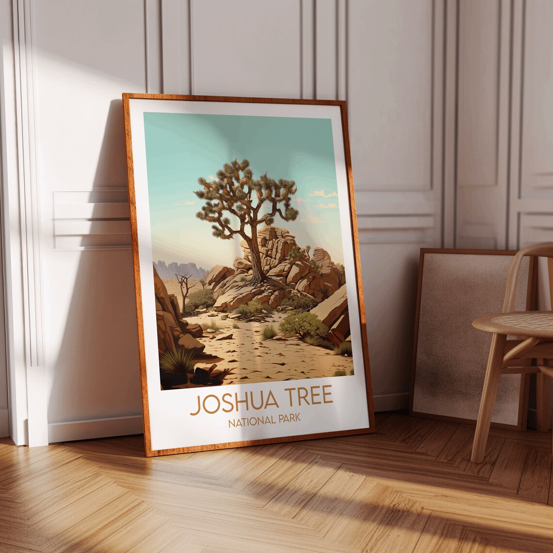 Joshua Tree National Park Classic Desert Scene Minimalist Travel Poster - Image 2