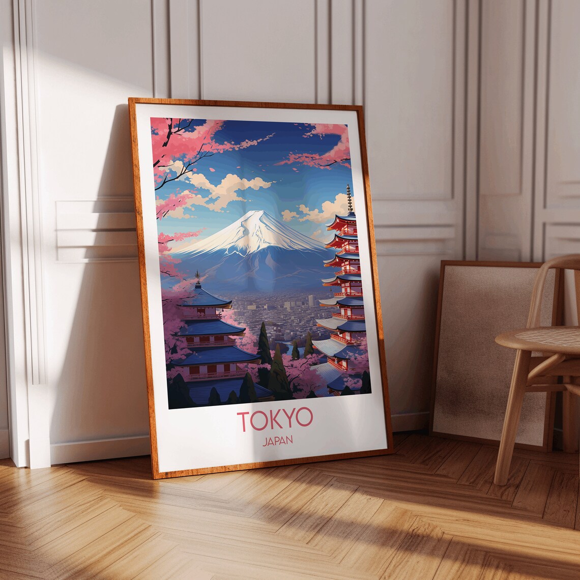 Tokyo Travel Print, Japan Poster for Wedding Gift - Image 2