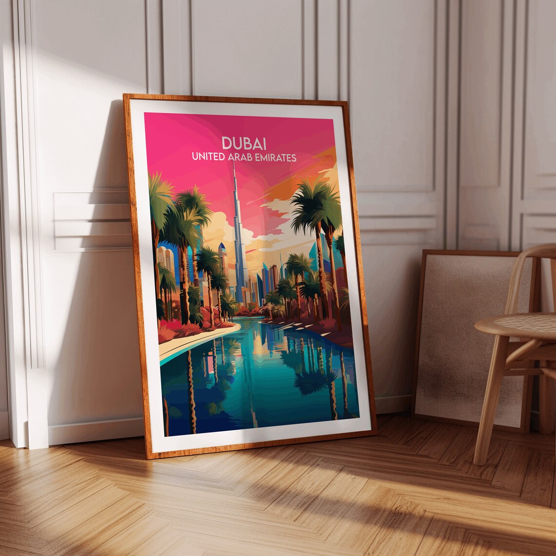 Dubai Travel Poster, United Arab Emirates Travel Print - Image 3