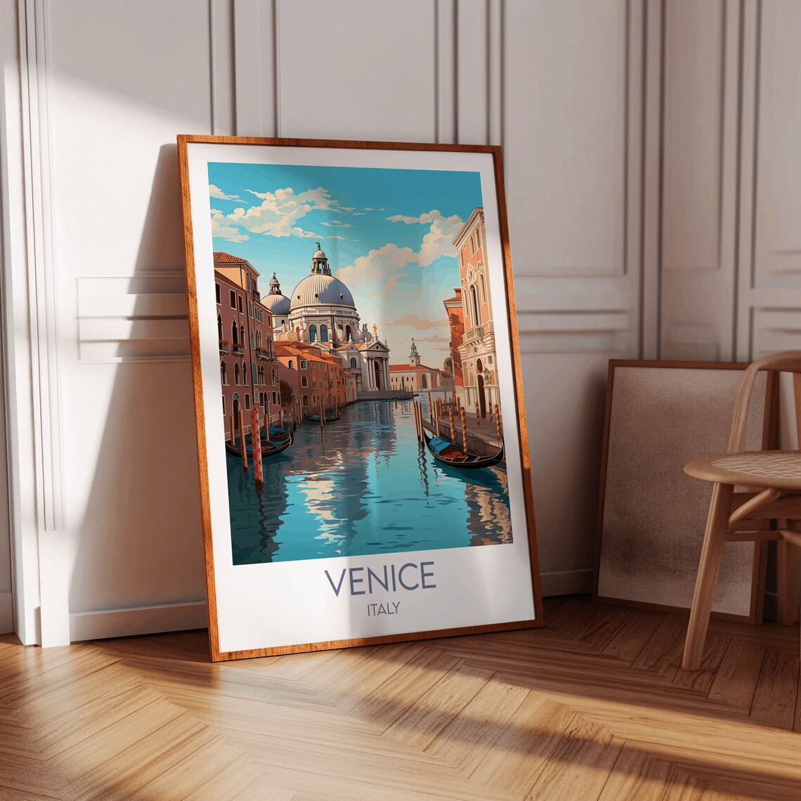 Venice Italy Grand Canal Santa Maria della Salute Travel Poster - Image 3