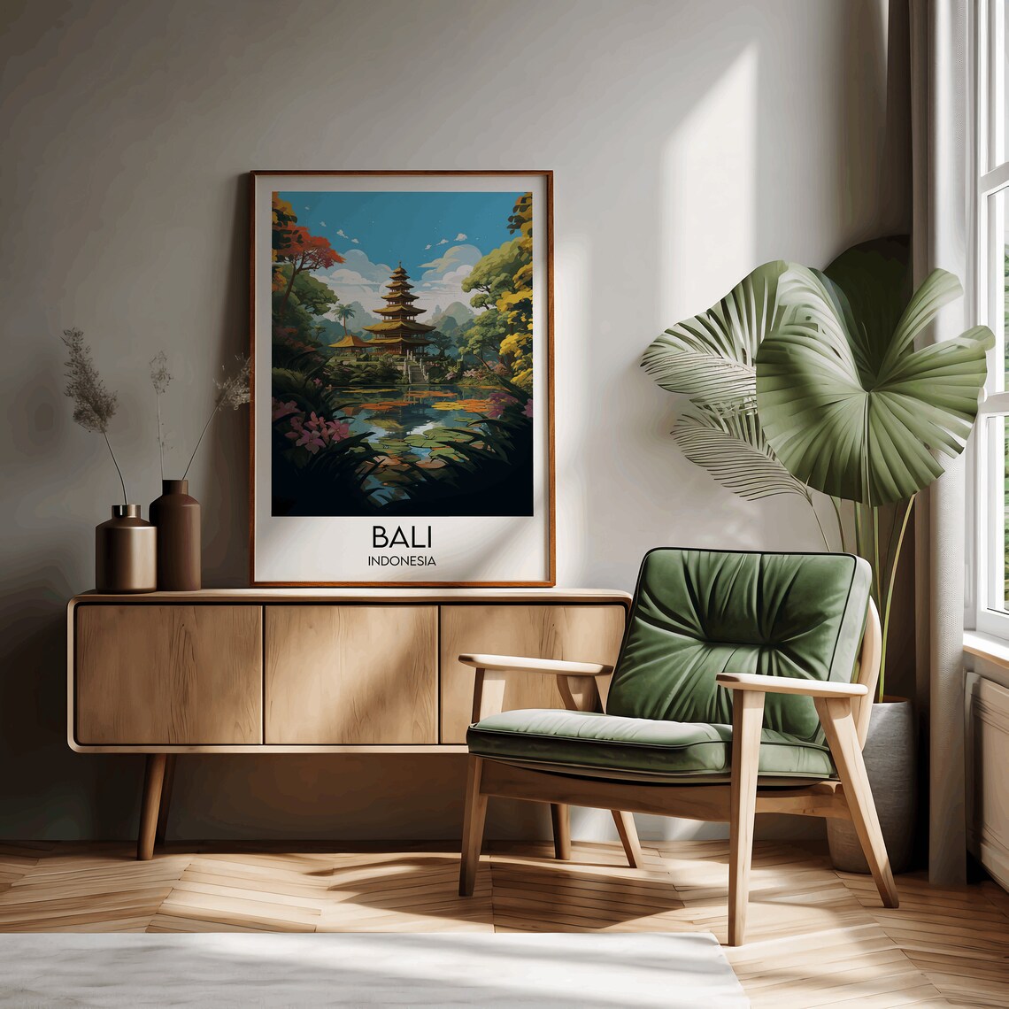 Bali Travel Print, Indonesia Custom Gift Poster - Image 2