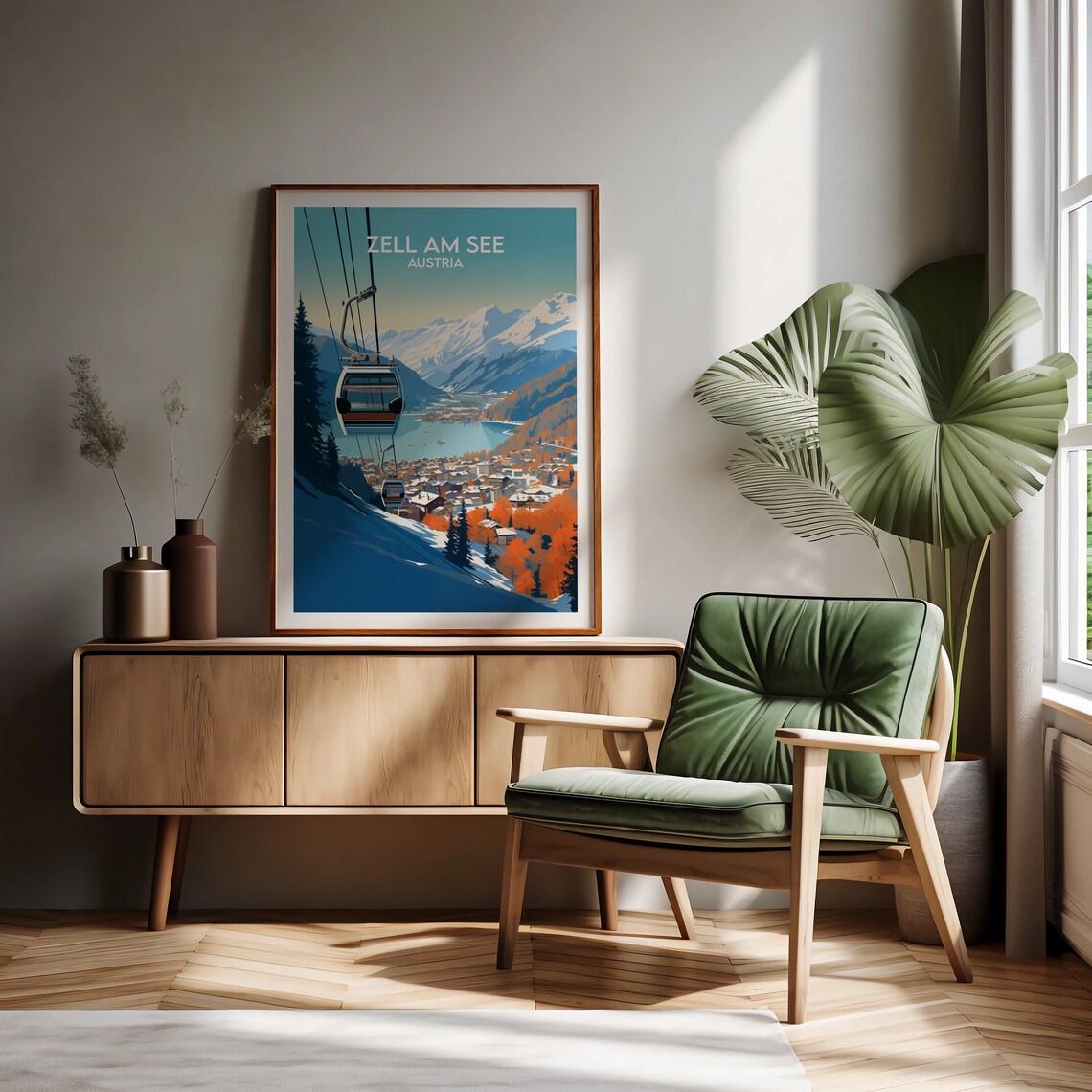 Zell Am See Travel Poster, Austria Personalised - Image 2