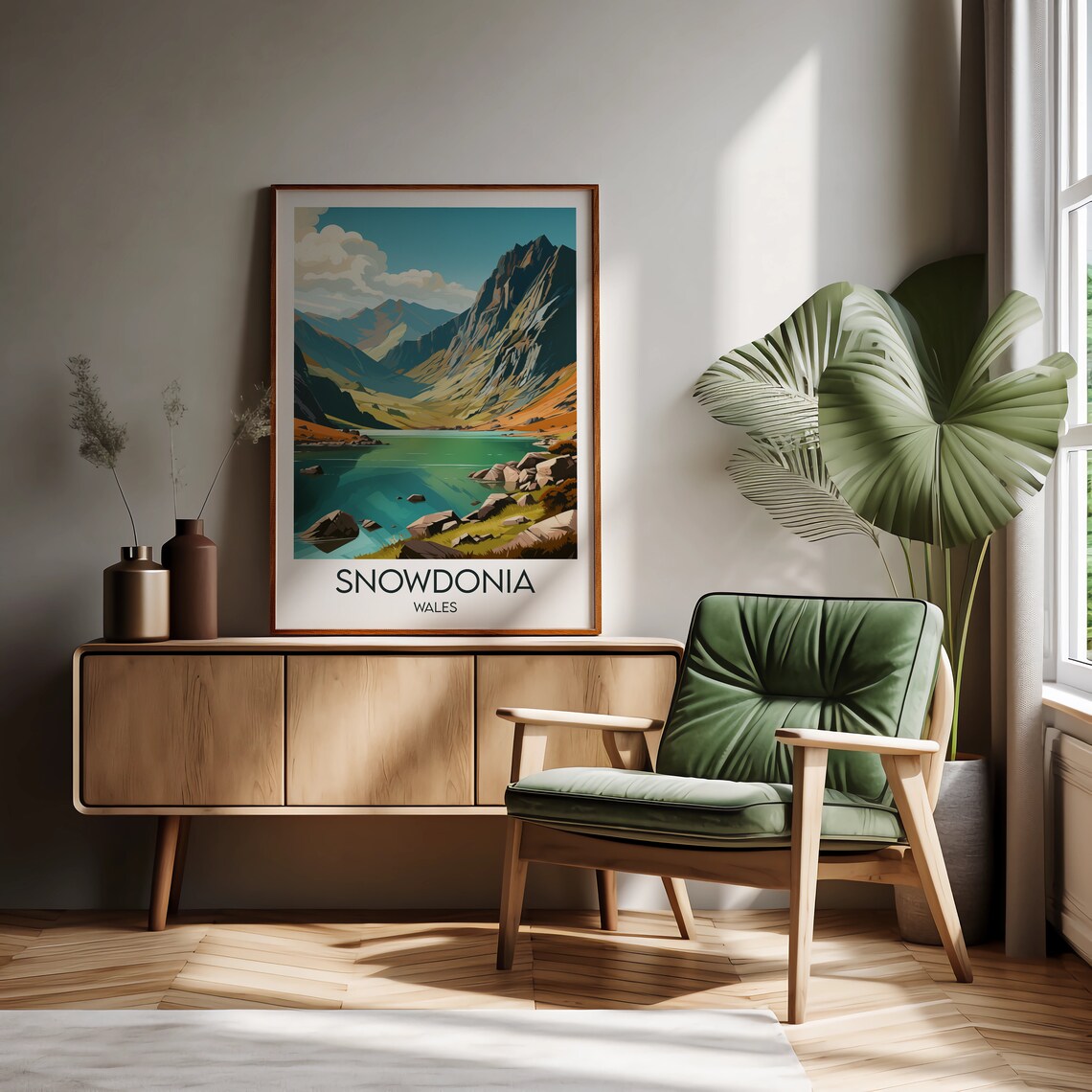Snowdonia Travel Poster, Custom Personalised Gift - Image 2