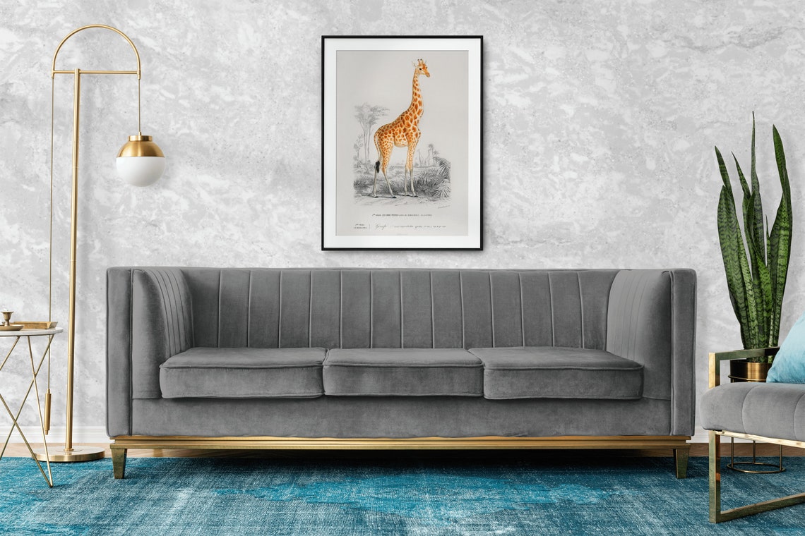 Vintage Giraffe Wall Art Print Poster A3 A4 High Quality Classic Home Decor Giclee Print - Image 2