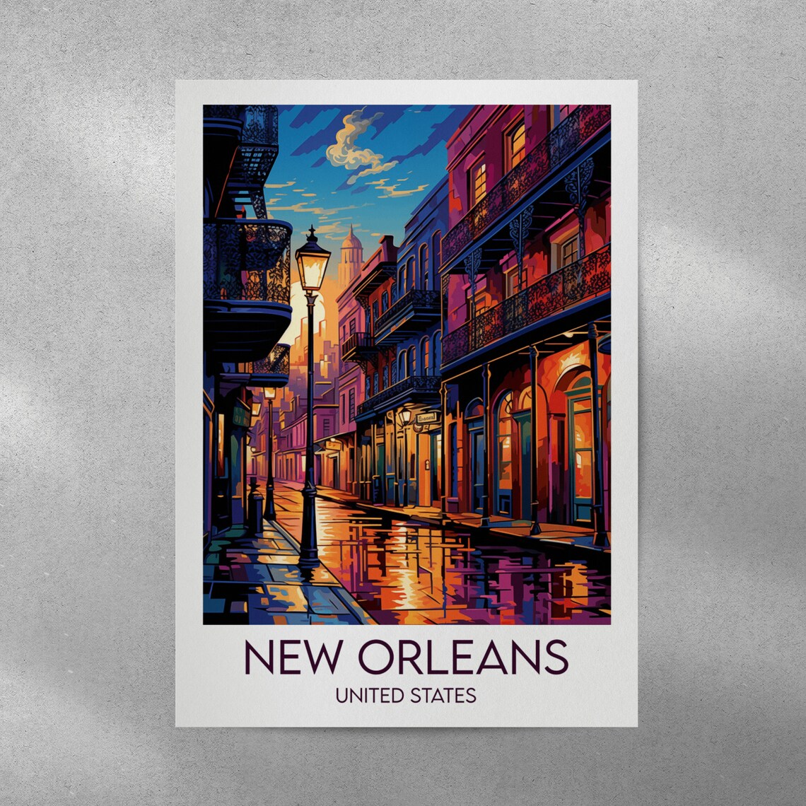 New Orleans Louisiana Travel Poster, United States - Image 4