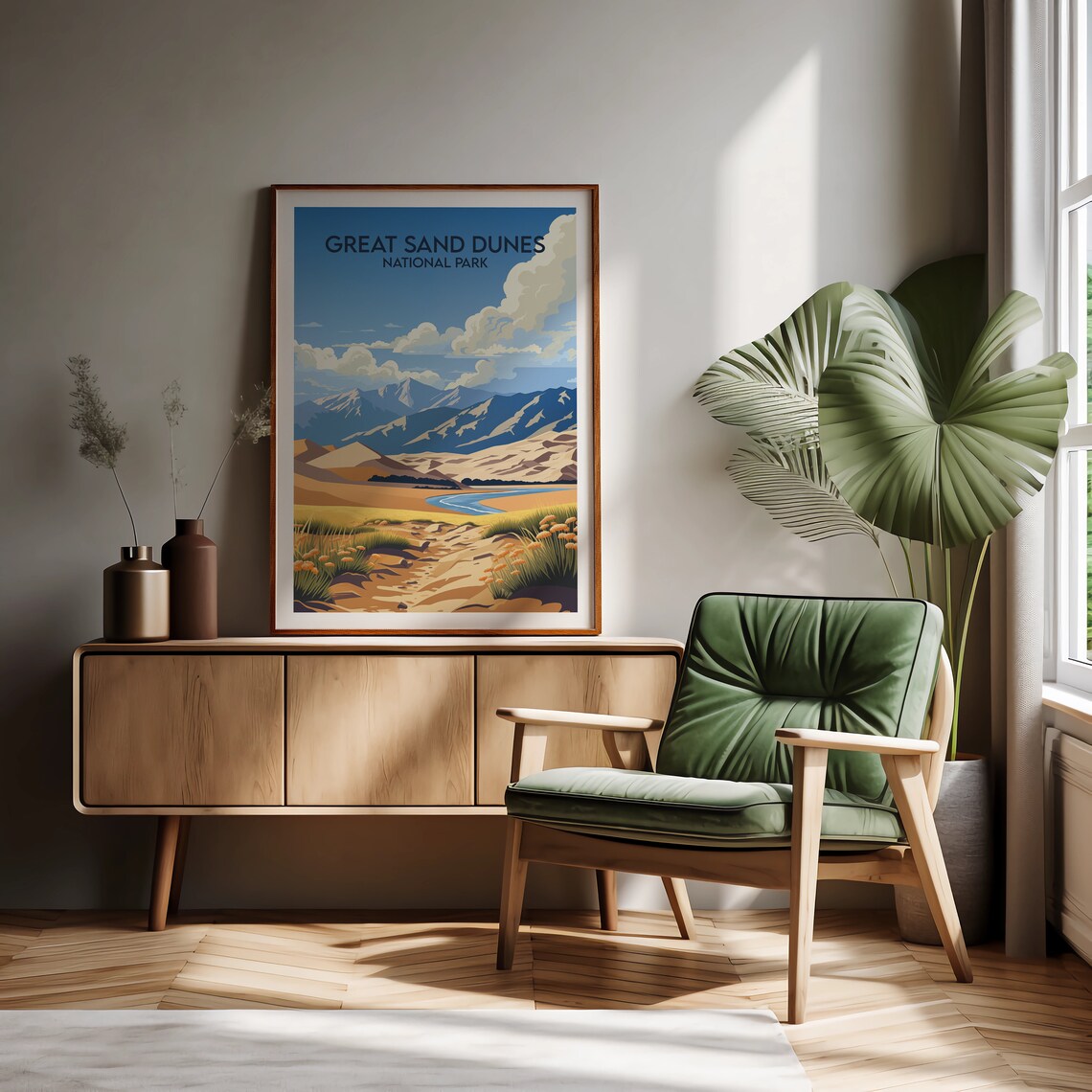 Great Sand Dunes National Park Colorado Desert Dunes Travel Poster - Image 2