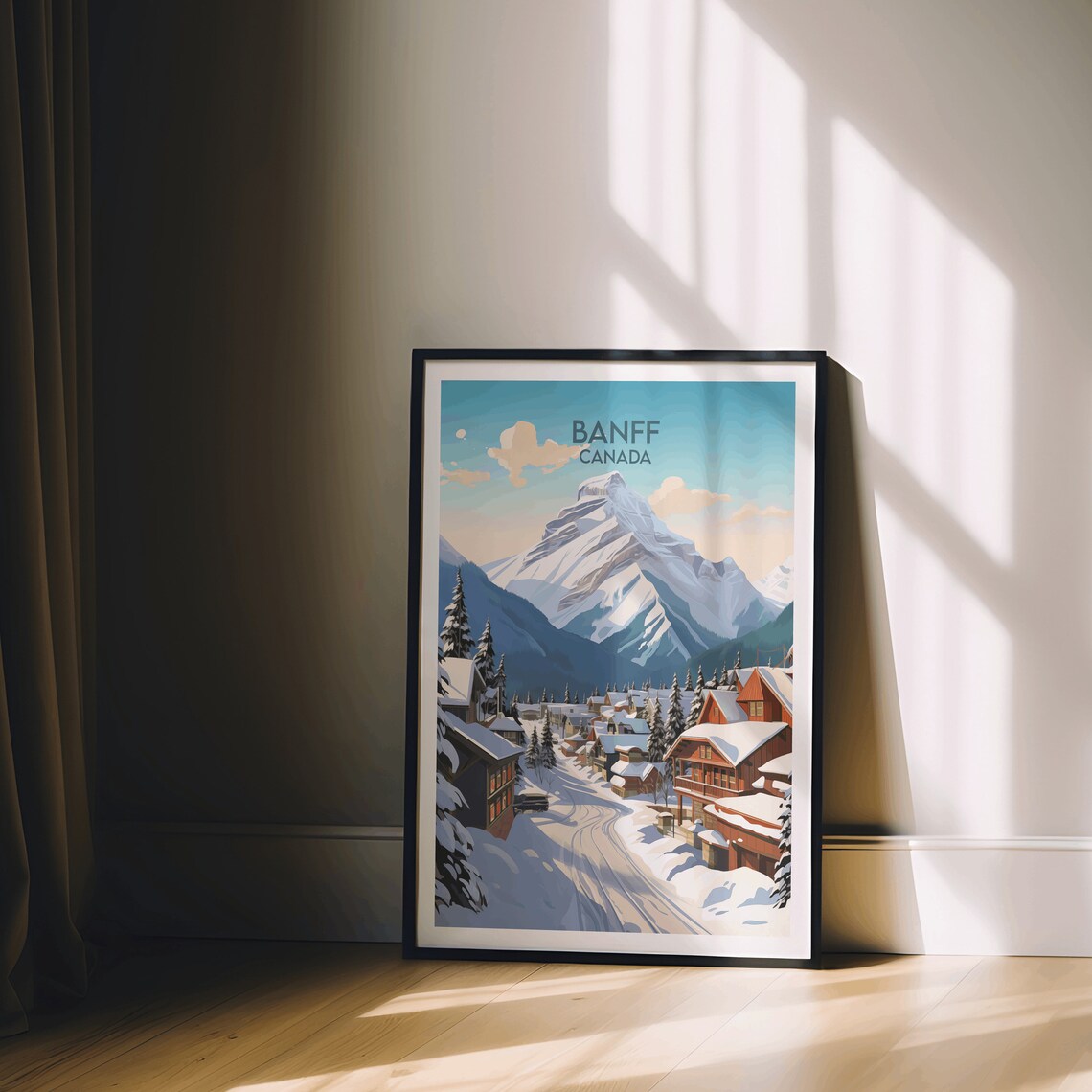 Banff Travel Poster, Custom Canada Place Art - Image 2