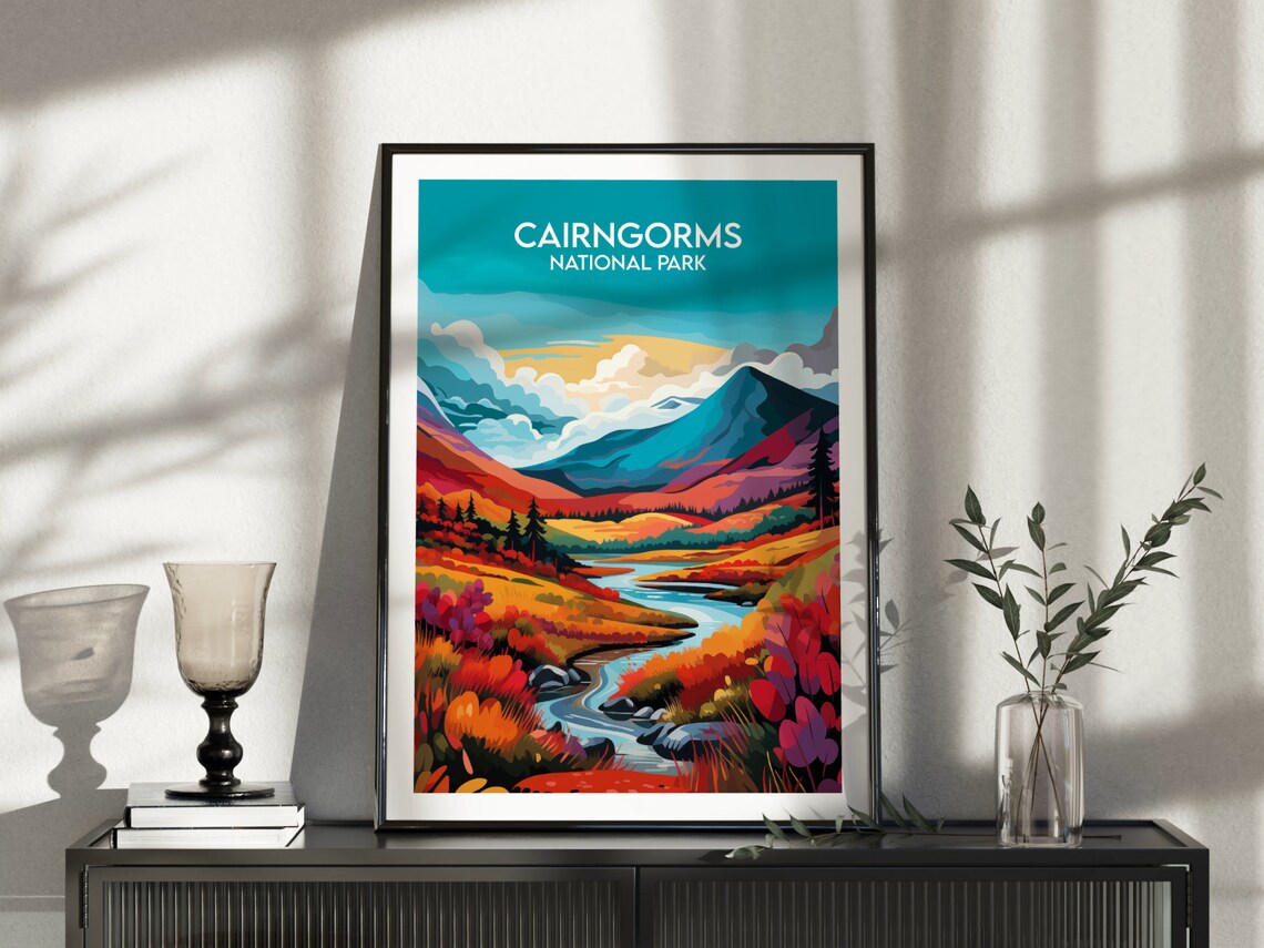 Cairngorms National Park Travel Poster, Custom Personalized - Image 3