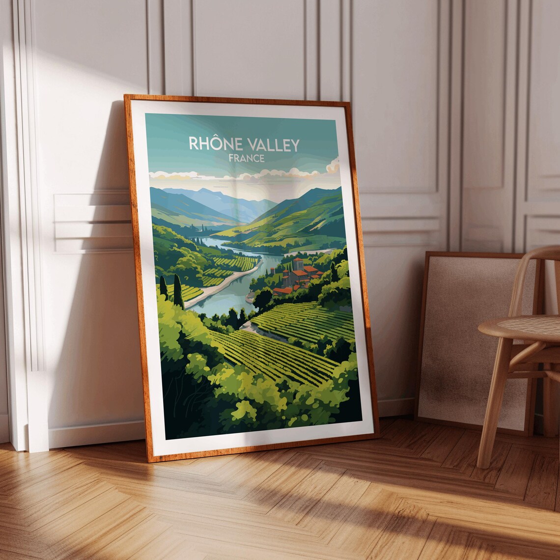 Rhne Valley Vineyards Travel Poster, France - Image 3