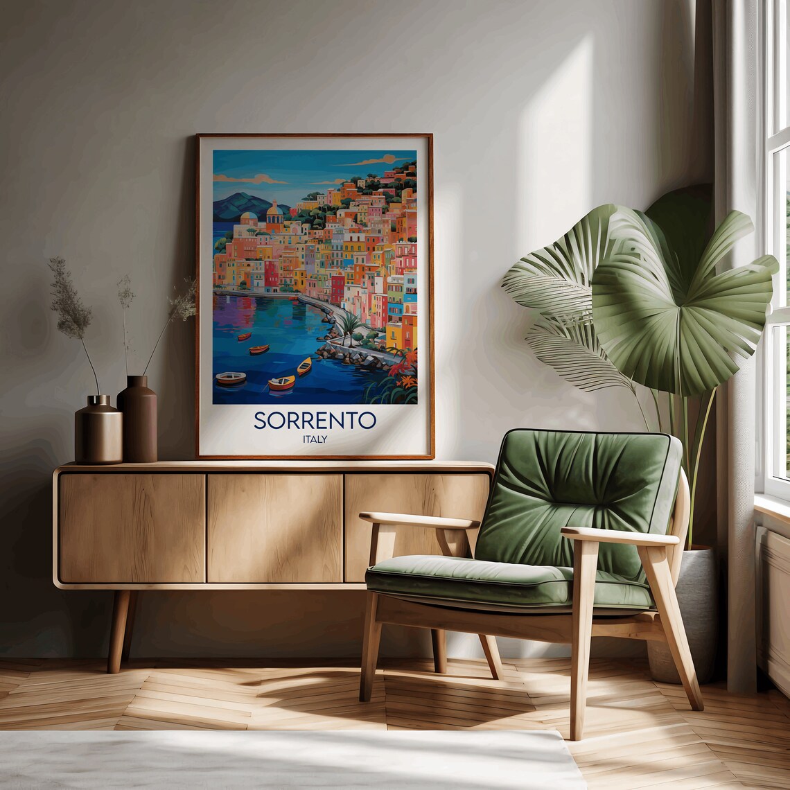 Sorrento Travel Poster, Italy Custom Personalised Gift - Image 3