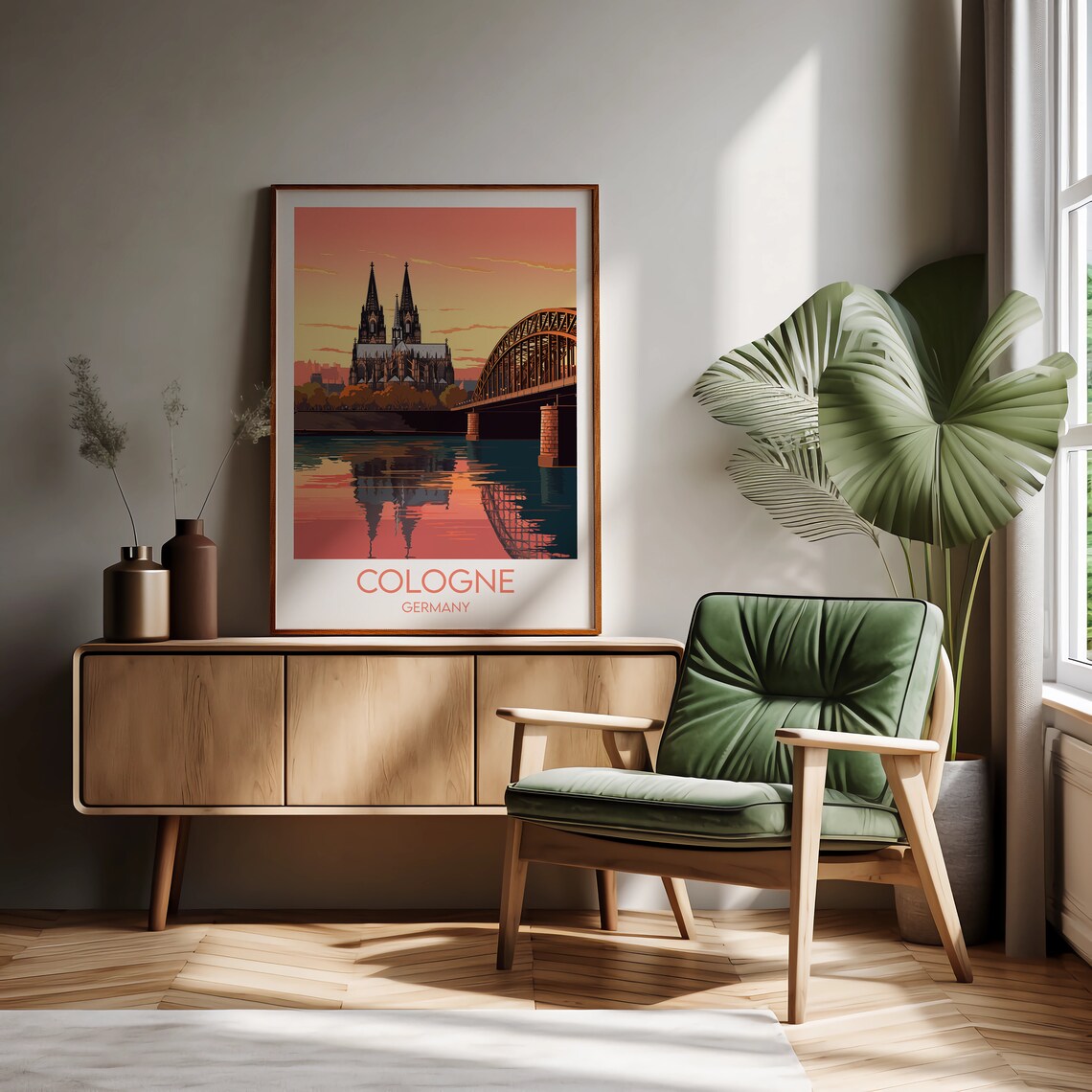 Cologne Travel Poster, Germany Place Print - Image 3