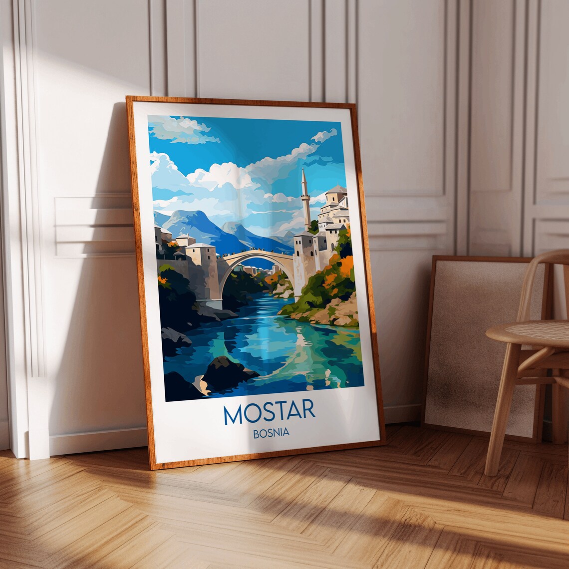 Mostar Custom Personalised Travel Poster - Image 3
