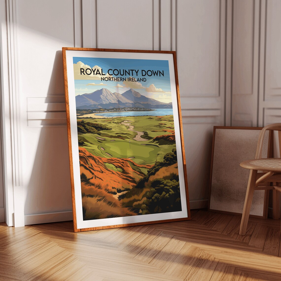 Royal County Down Golf Club Links Mountains Northern Ireland Poster - Image 2