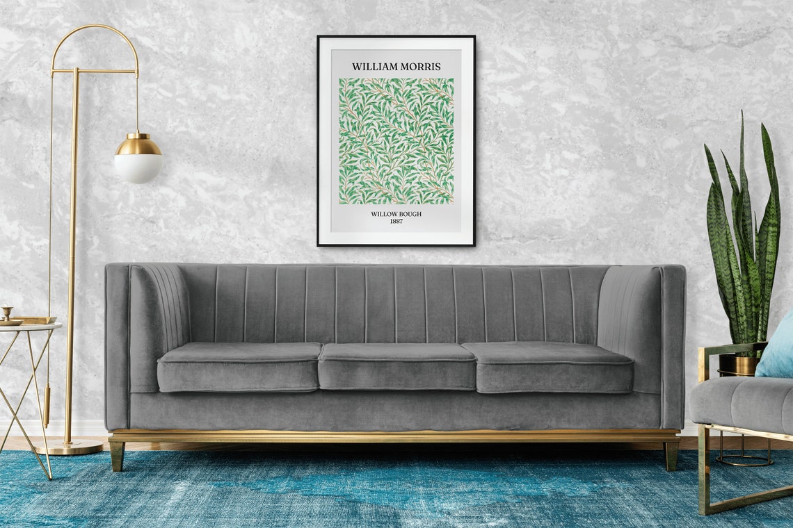 William Morris Willow Bough 1887 Green Vintage Pattern Art Poster - Image 2