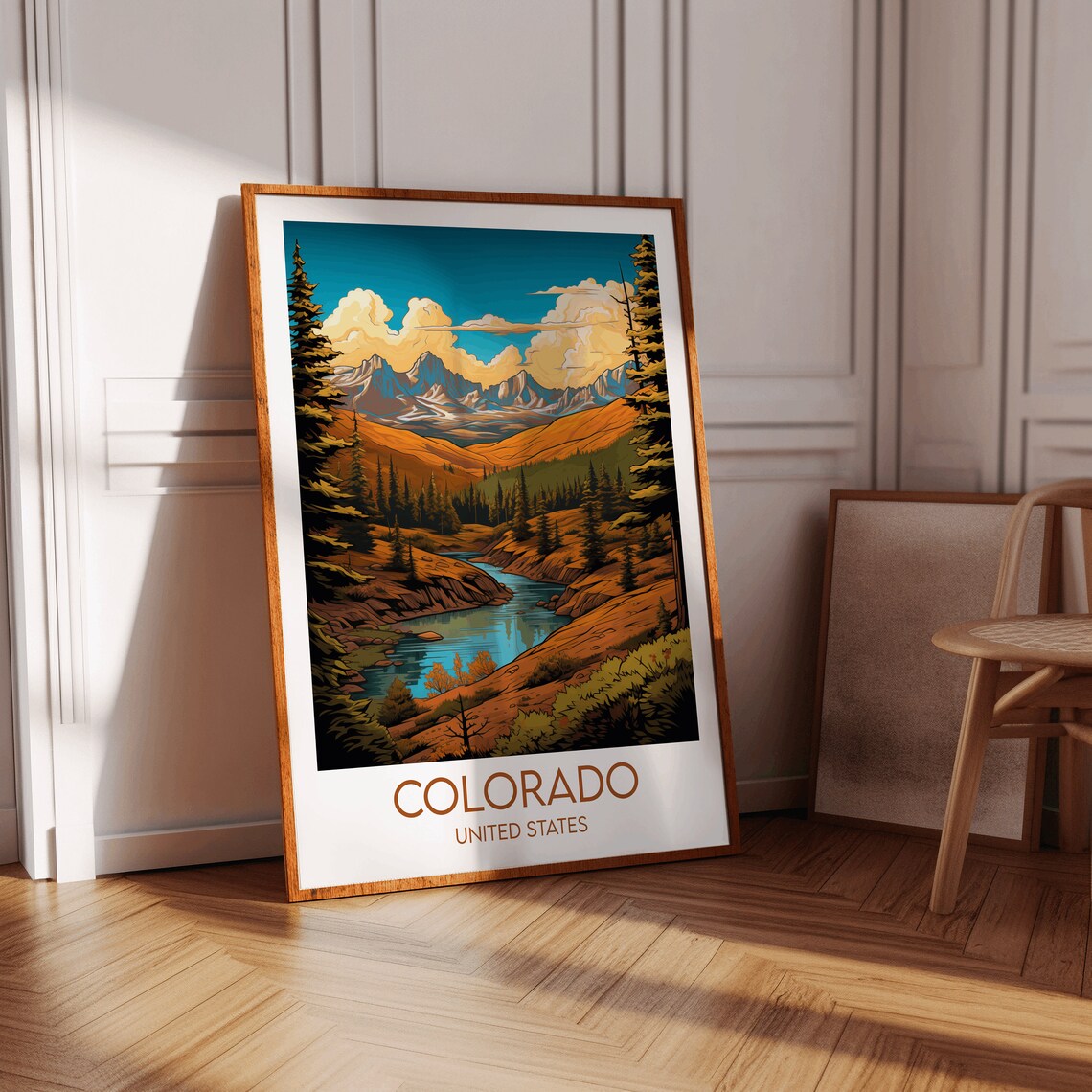 Colorado Travel Poster, United States Custom Personalised - Image 2