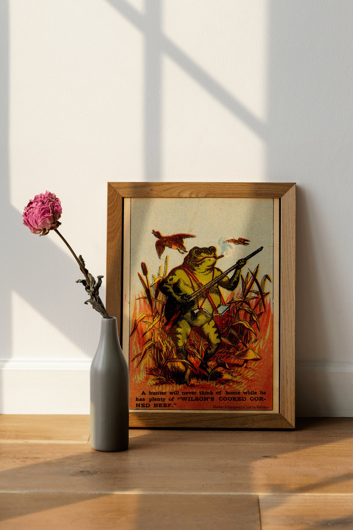 Vintage Frog Poster Wall Art Print A3 A4 A5 Funny Bathroom Kitchen Office Hunting Shooting Game Gift Home Decor Accessories - Image 3