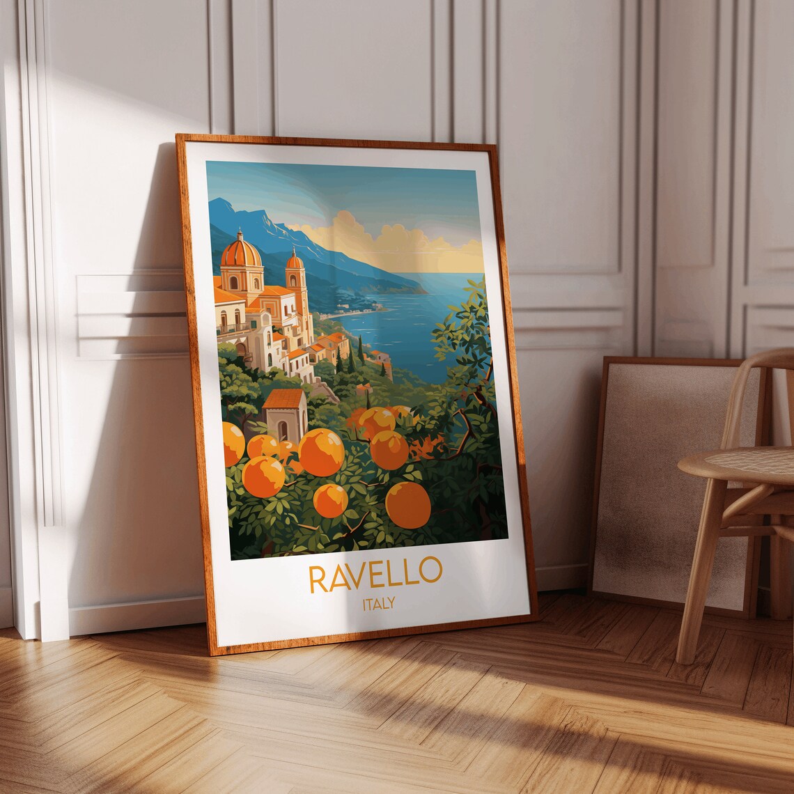 Ravello Amalfi Coast Travel Poster, Italy Print - Image 4