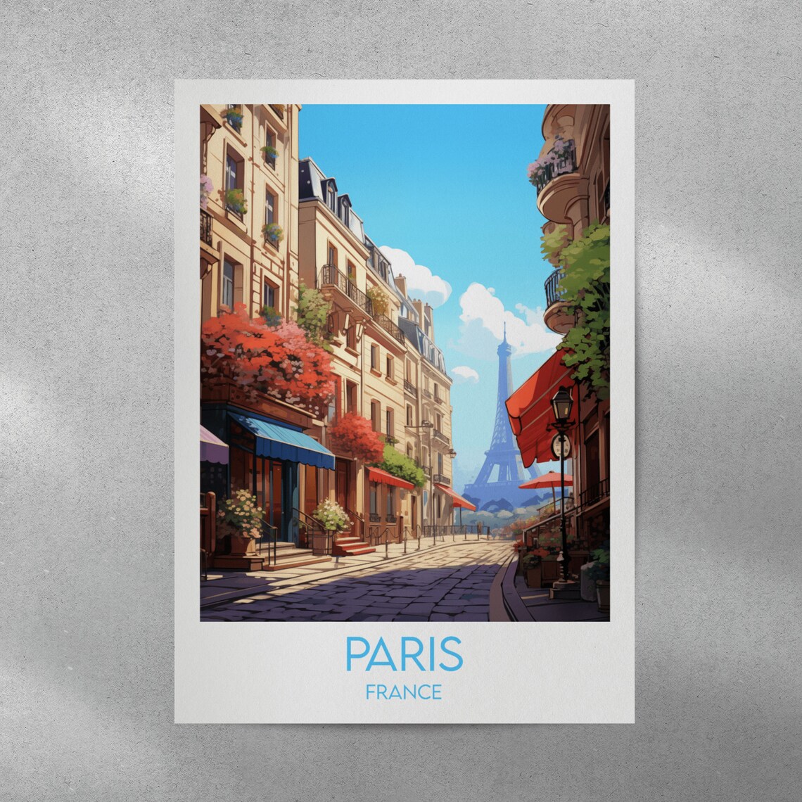 Paris Travel Poster, Custom Personalised Gift - Image 3