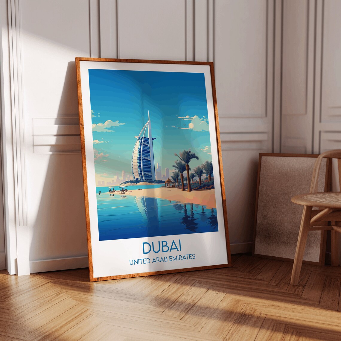 Dubai Travel Poster, United Arab Emirates Custom Print - Image 3