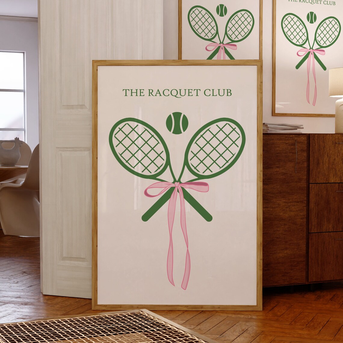 The Racquet Club Tennis Poster, Sporty Wall Art - Image 3