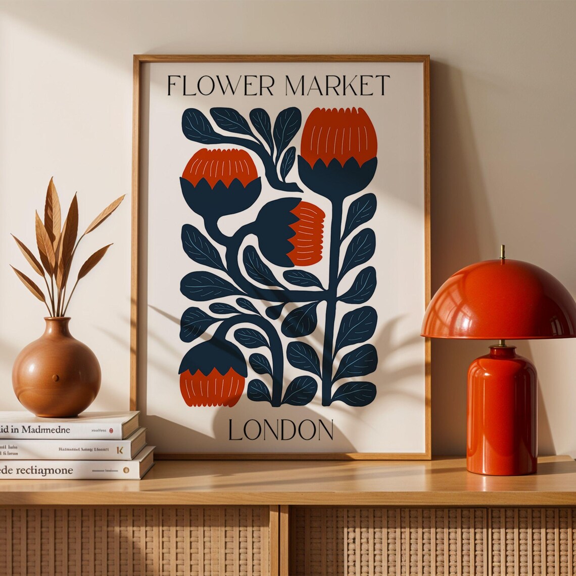 London Flower Market Print, Matisse Style Botanical Art - Image 3