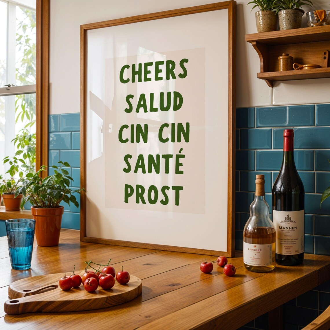 Cheers Print, Bar Decor Wall Art Print - Image 3