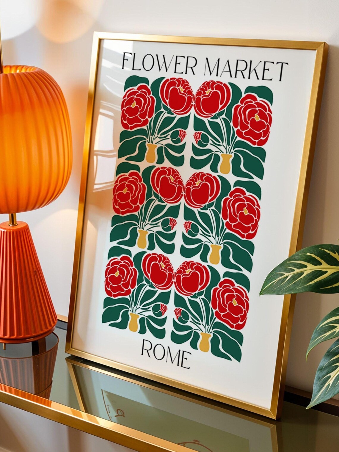 Rome Flower Market Art Print, Matisse Style - Image 3