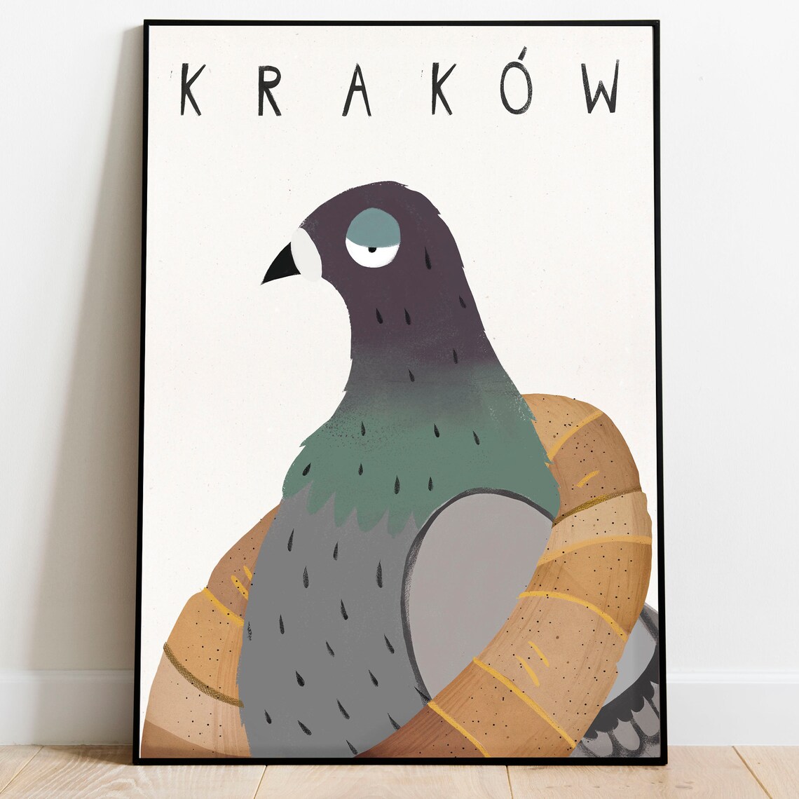 Krakow Cracow Poland Travel Poster, Boho Decor - Image 2