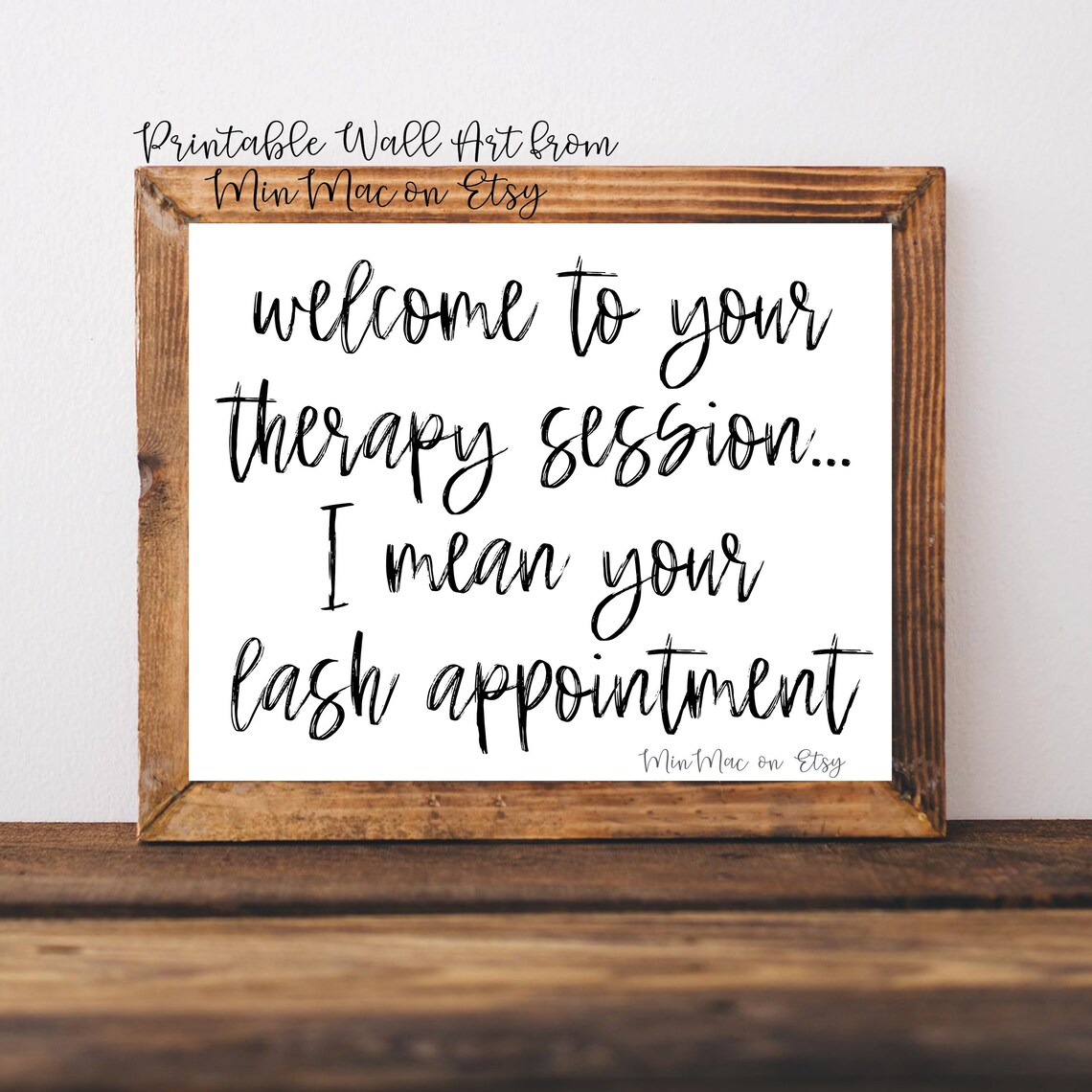 Lashes Eyelashes Salon Art Print, Lash Bar Sign