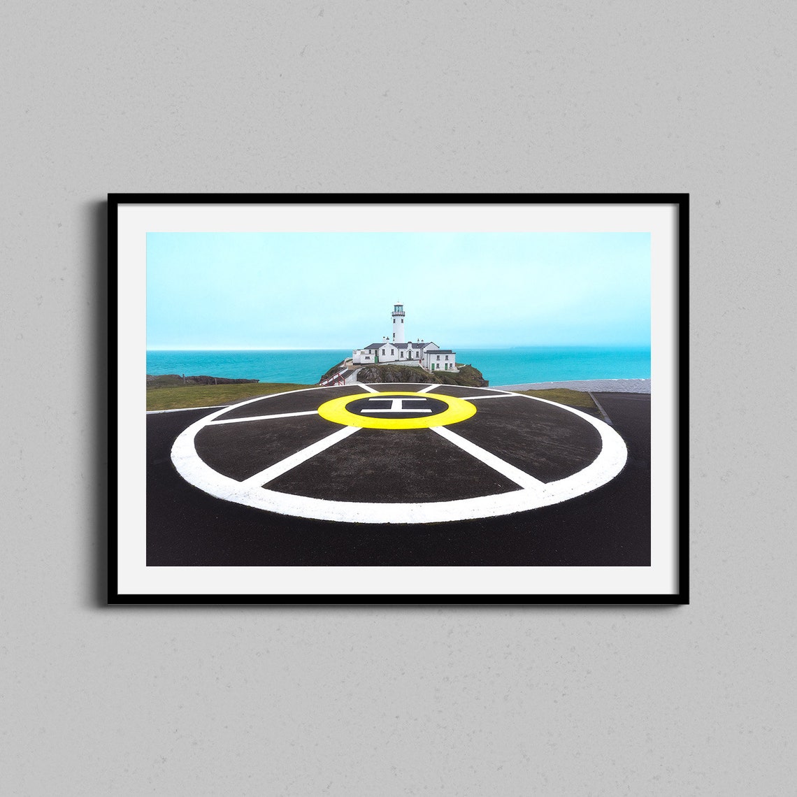 Fanad Lighthouse Ireland Helicopter Pad Coastal Photo Poster