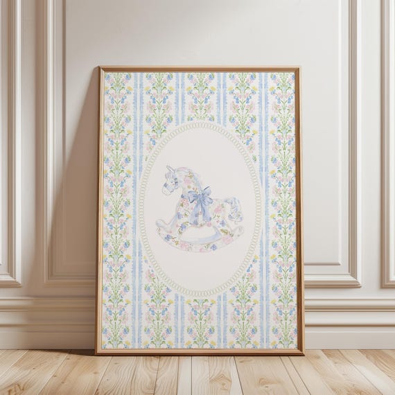 Physical Print Nursery Decor Girl Art Wall Prints For Floral Grandmillenial