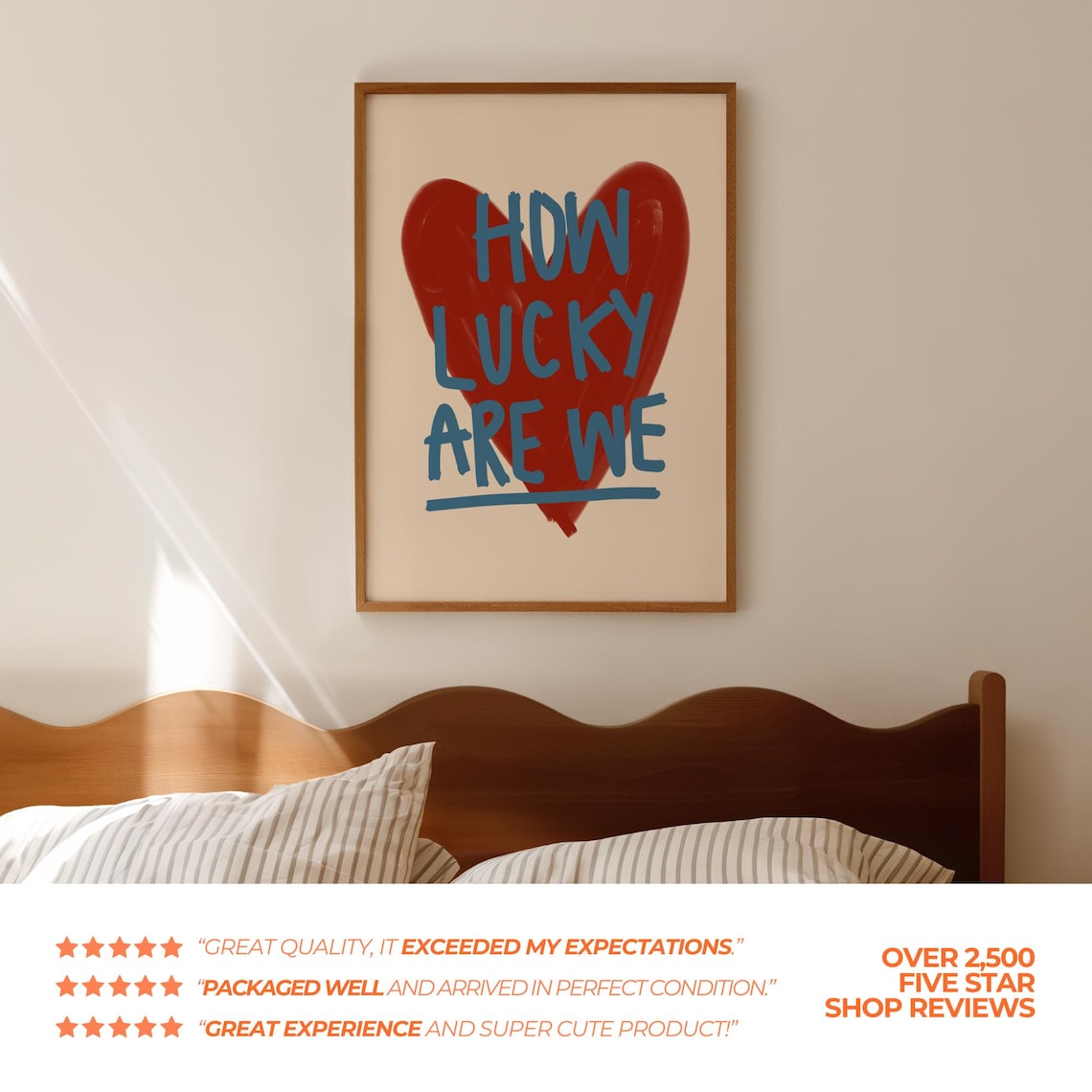 How Lucky Are We Retro Art Print - Image 3