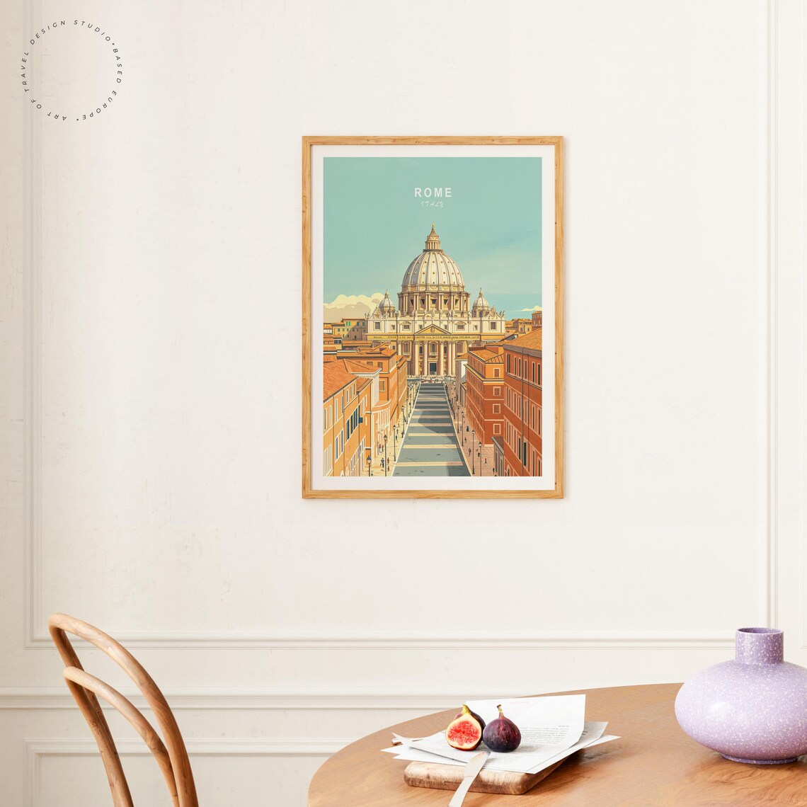Rome Italy Saint Peters Basilica Dome Grand Avenue Viewpoint Poster - Image 4