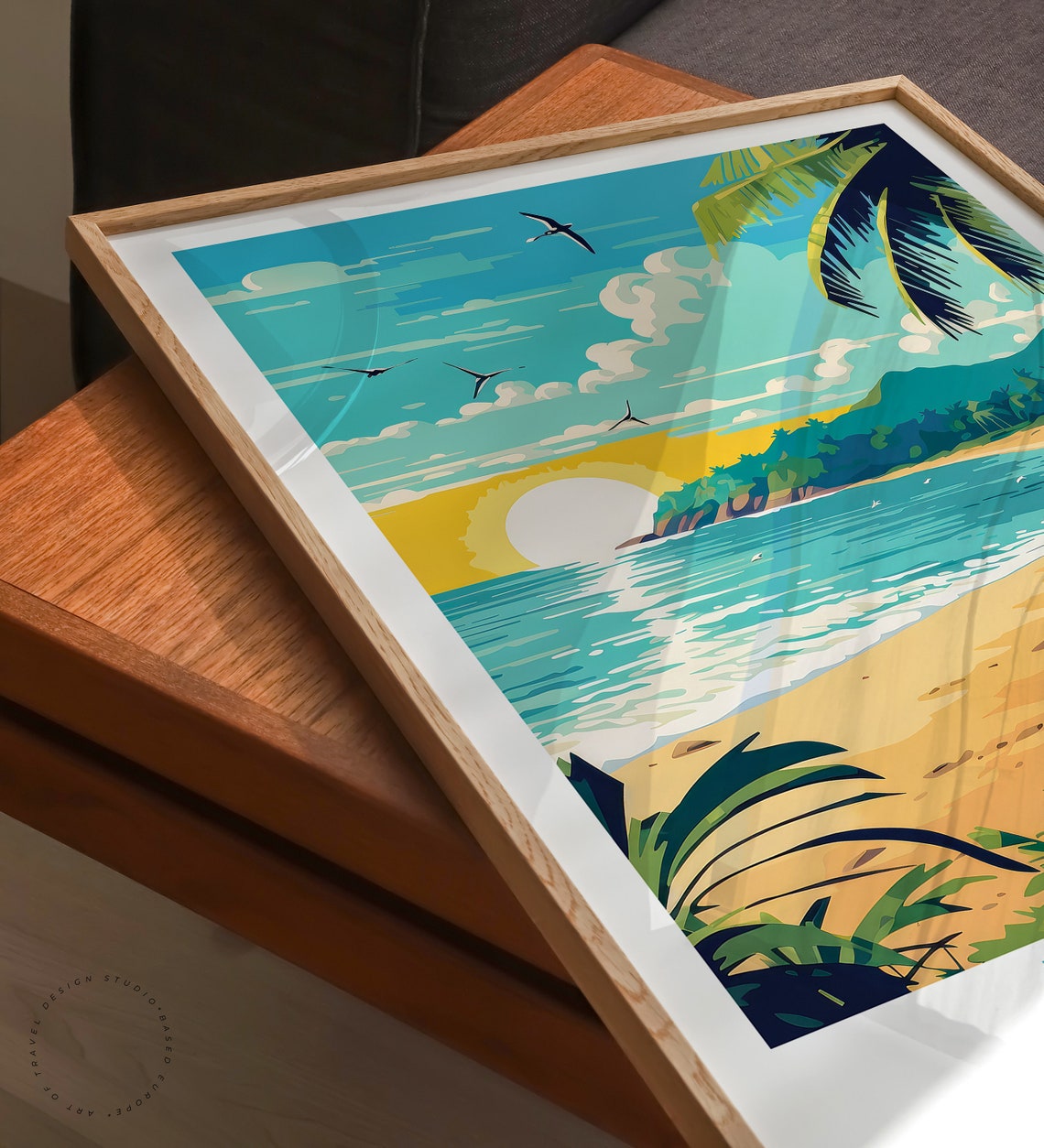 Jamaica Caribbean Travel Poster Jamaica Wall Art Travel Poster Caribbean Wall Decor Birthday Gifts Anniversary Print - Image 3