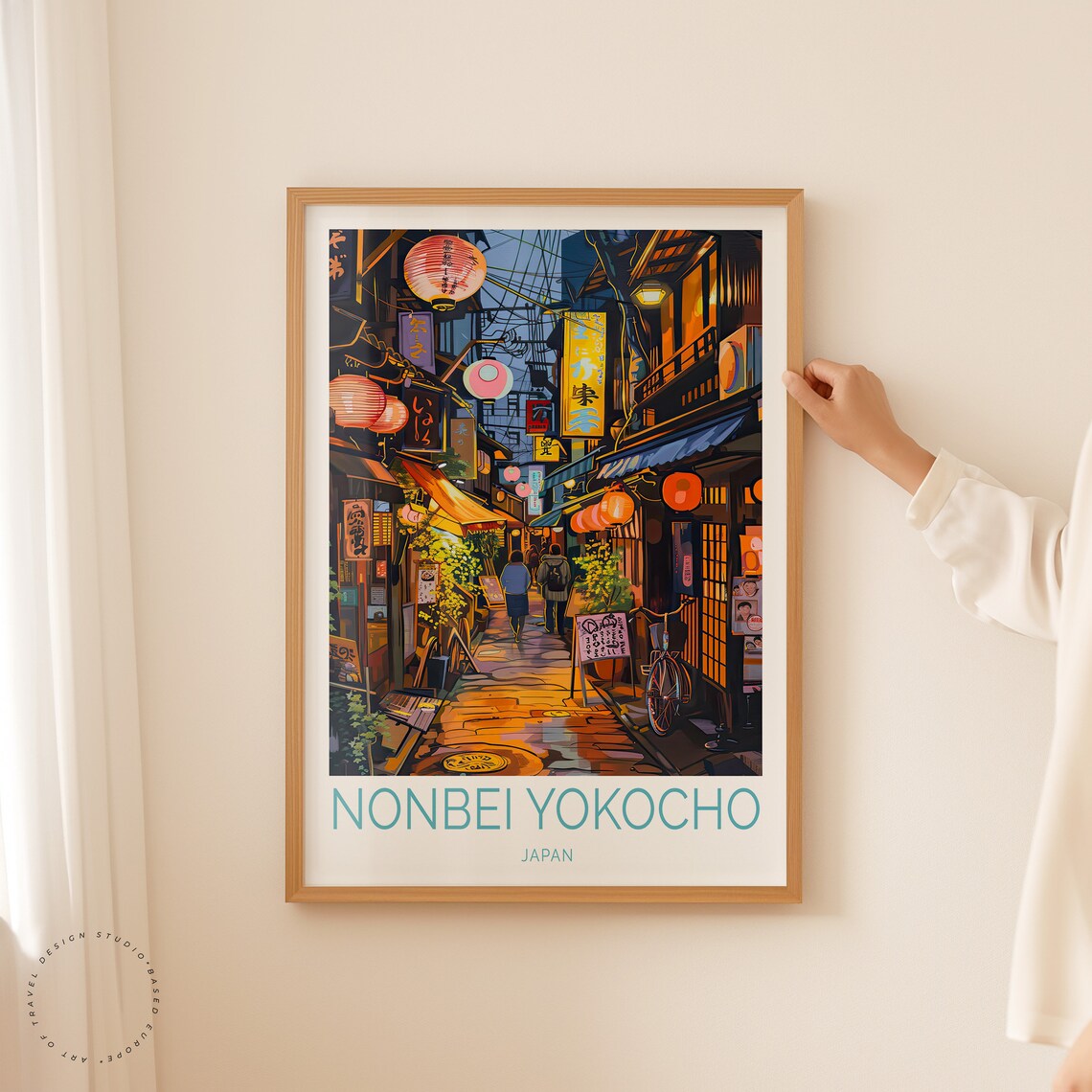 Nonbei Yokocho Tokyo Travel Poster, Japanese City - Image 2